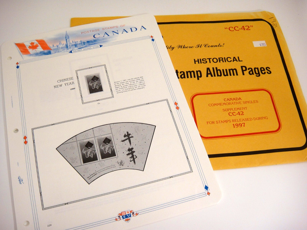 White Ace 1997 Canada Commemorative Singles Stamp Supplement CC-42