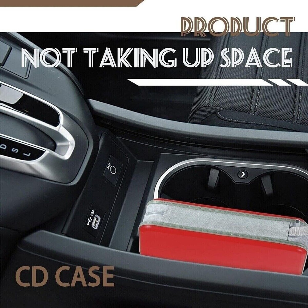 DVD Case 72 Capacity CD Case Portable Storage Plastic DVD CD Organizer for Car