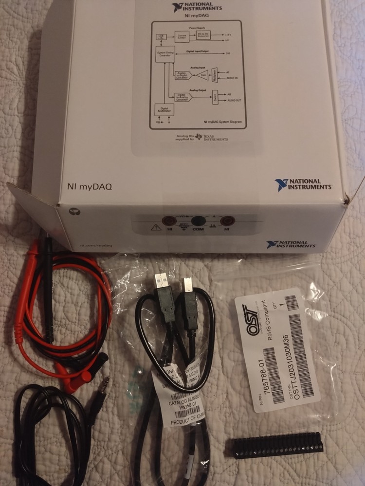National Instruments NI myDAQ Student Data Aquisition Device + Extras - USED