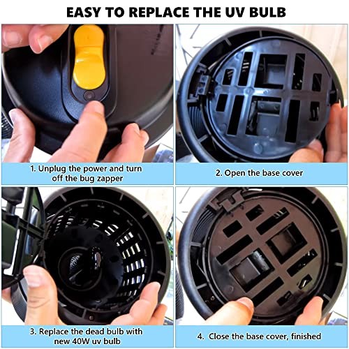 Bug Zapper Replacement Bulbs, 40w Black Light Bulb Compatible with Black Flag