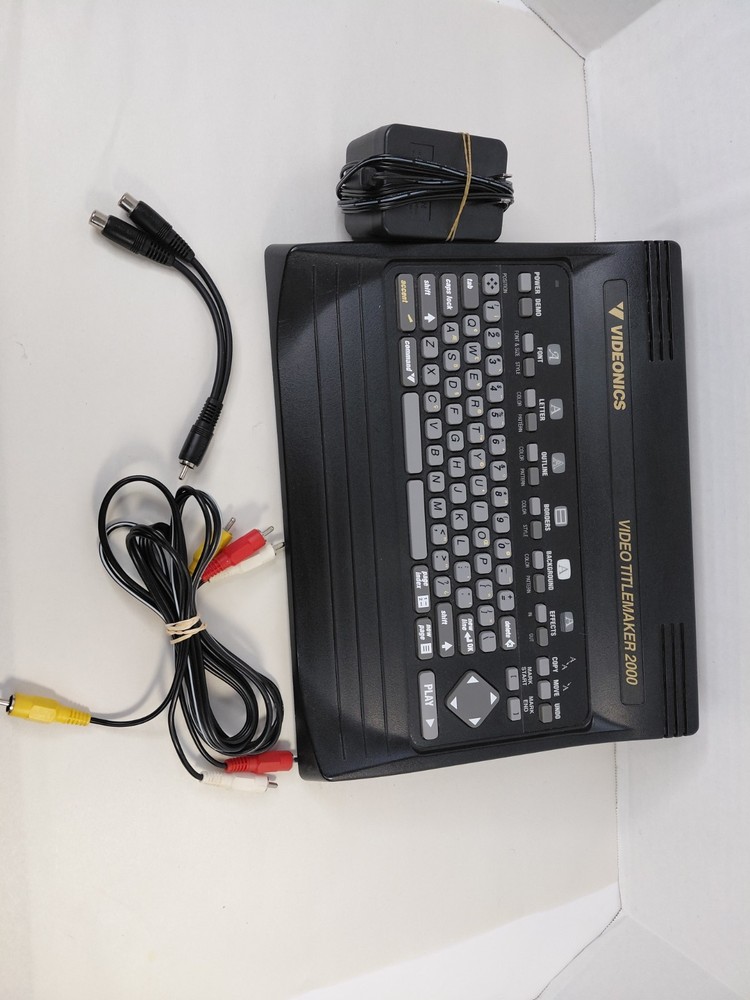 VIDEONICS TitleMaker 2000 With Cords and Very Good Condition