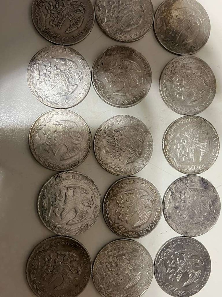 Set 15 Coins 8 Reales Silver