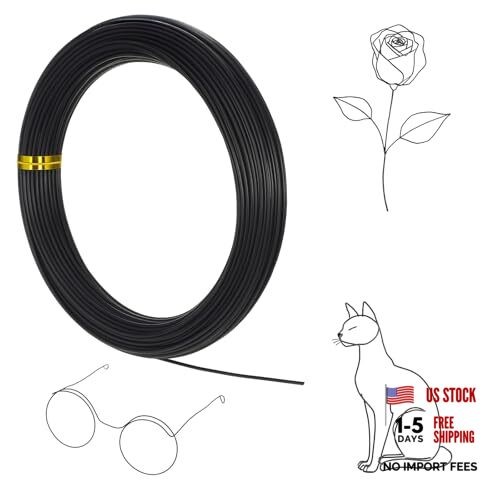 Aluminum Wire for Crafts, 98.4 Ft Solid Flexible Craft Wire Bendable Wires for