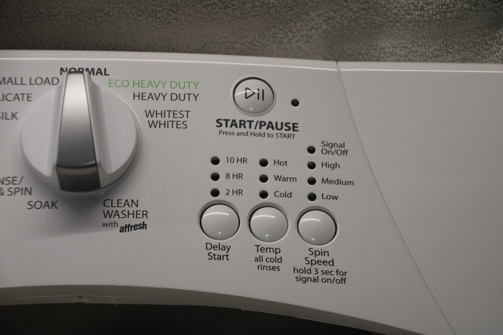 W10325312 Whirlpool washer control panel with board, tested