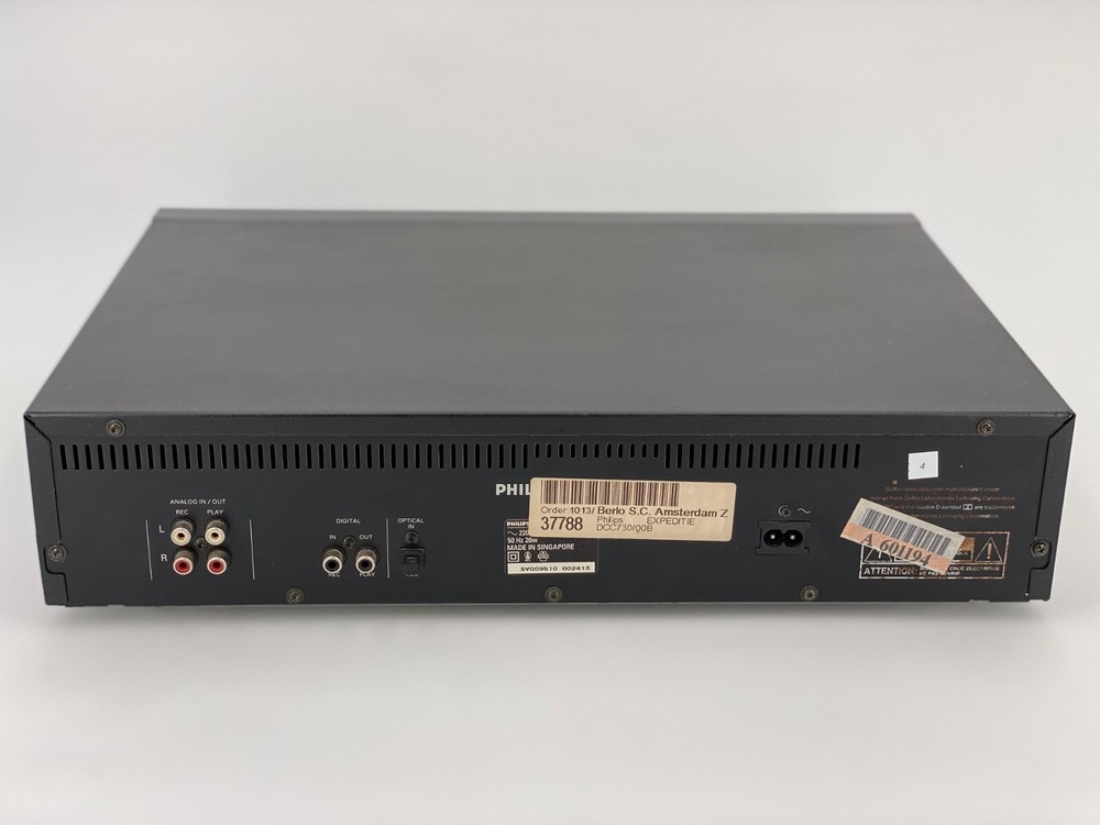 Rare USA Model Philips DCC 730 3rd generation Digital Compact Cassette