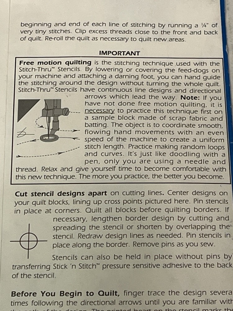 EZ Quilting Stitch-Thru Cable 6104 Cut Pattern