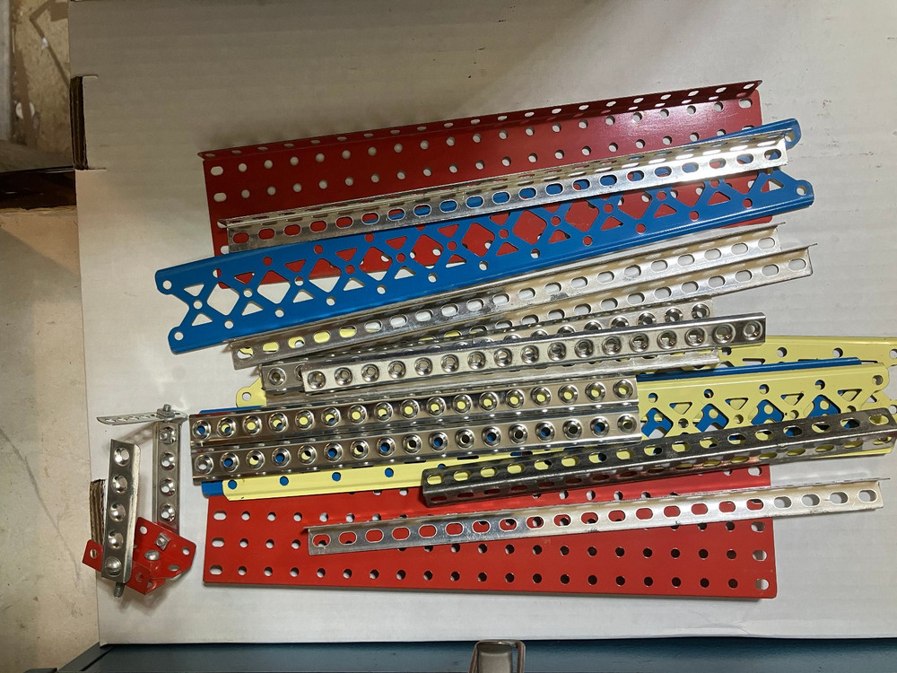 Gilbert Erector Set Blue Tool Box Instructions Original 1969