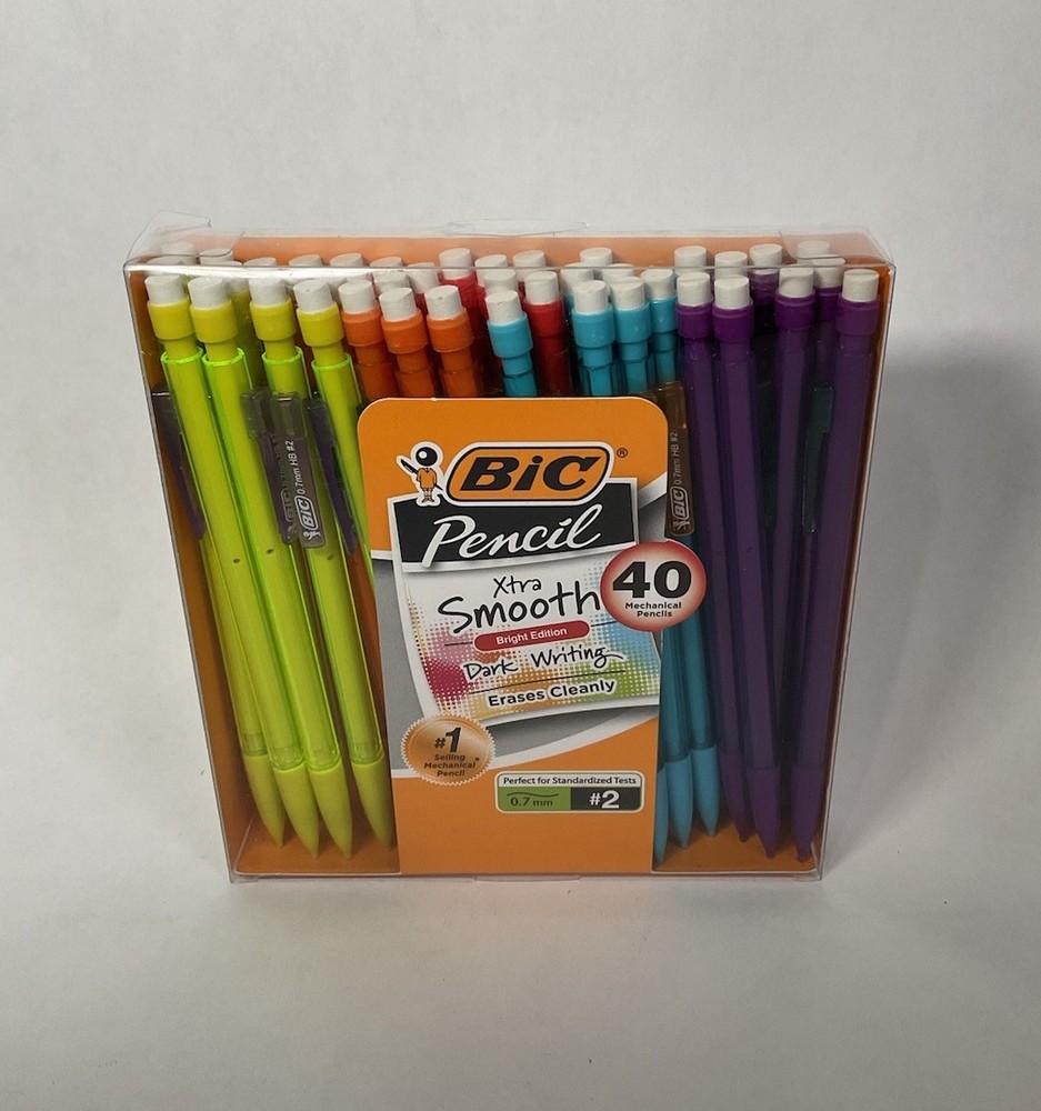 BIC Xtra-Smooth Mechanical Pencils with Erasers, 40-Count