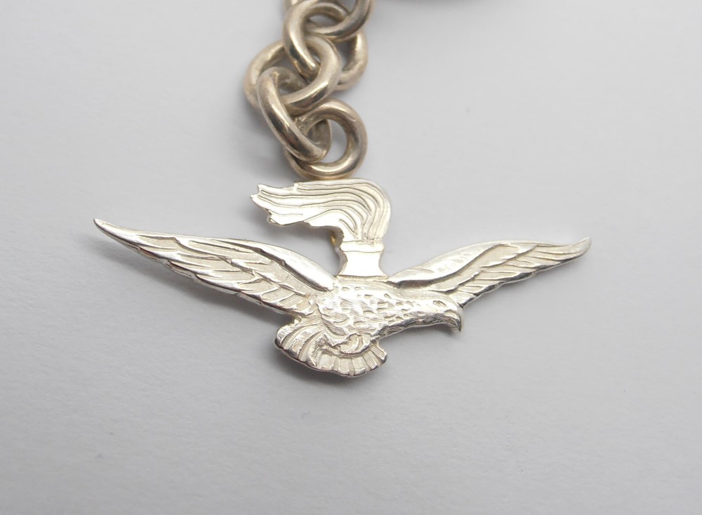 Army Aviation: 925 Silver Keychain Eagle AVES - Pilot Observer