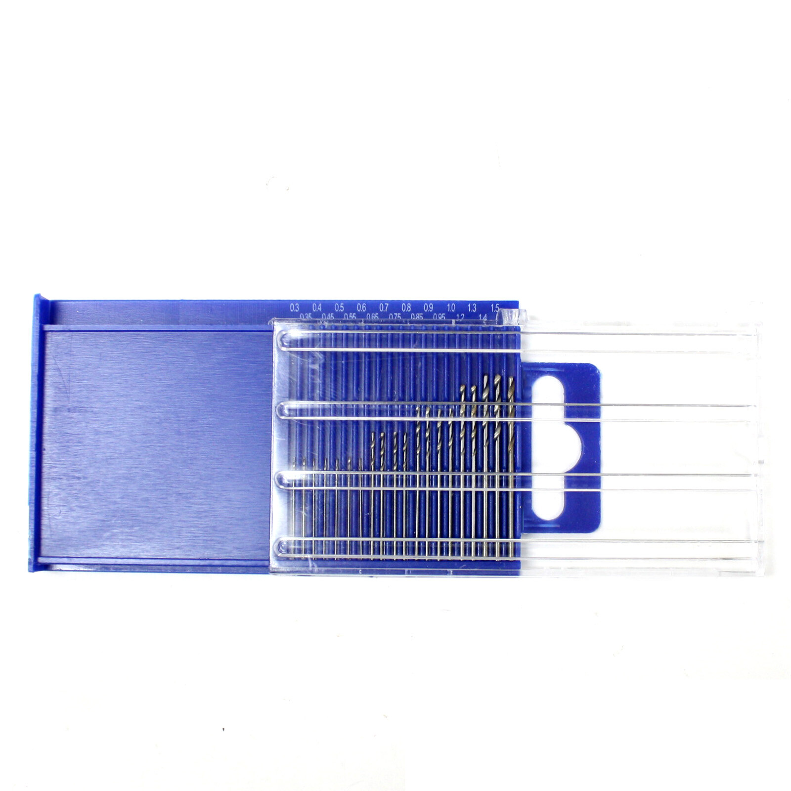 21pc Mini HSS Twist Micro-Drill Bits Set Index 61-80 w/Aluminum Hand Drill hobby