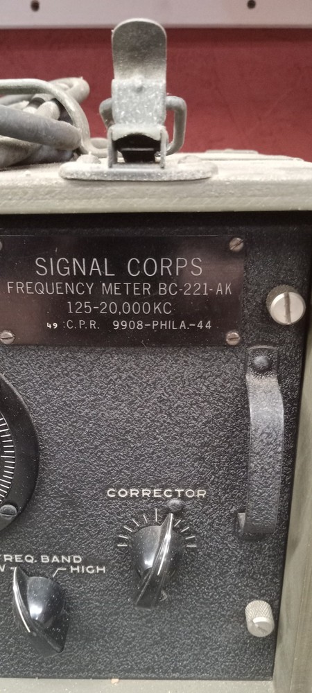 FREQUENCY METER BC - 221 - AC, Dated 1944 Untested MILITARY SURPLUS