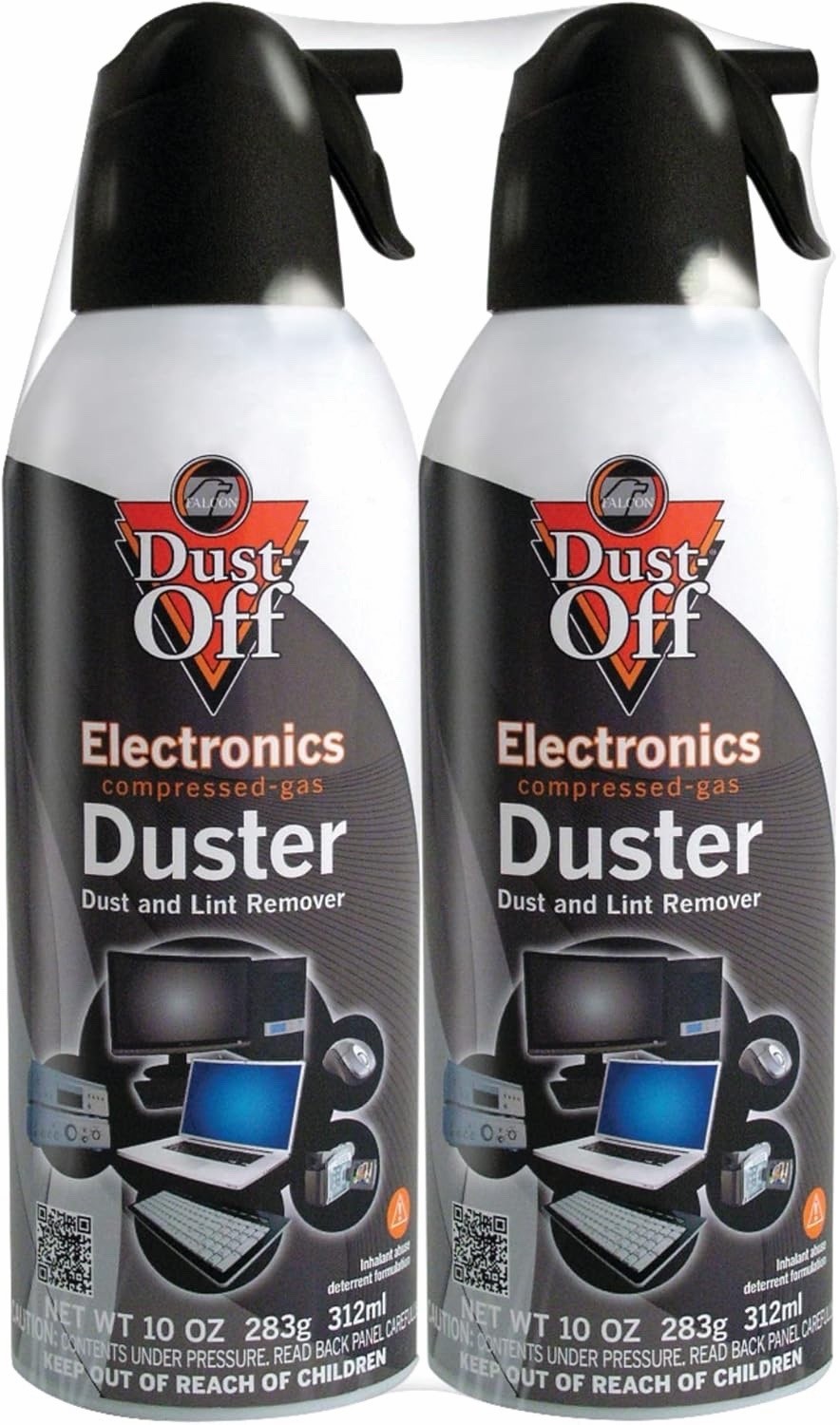 Dust-Off Electronics Compressed Air Duster 10 oz Cans – 2 Pack | Free Shipping