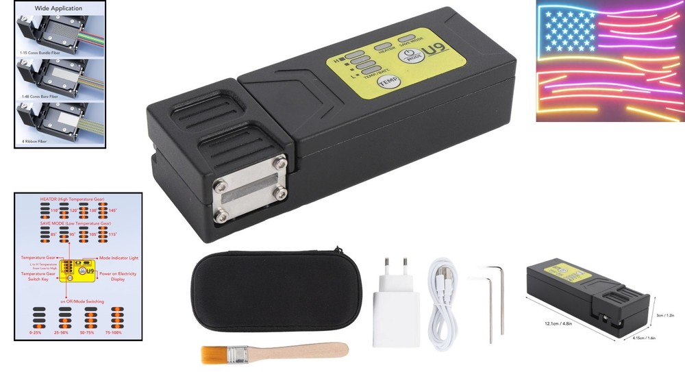 Fiber Optic Thermal Stripper, Automatic Fiber Optic Stripper Rechargeable Aut...