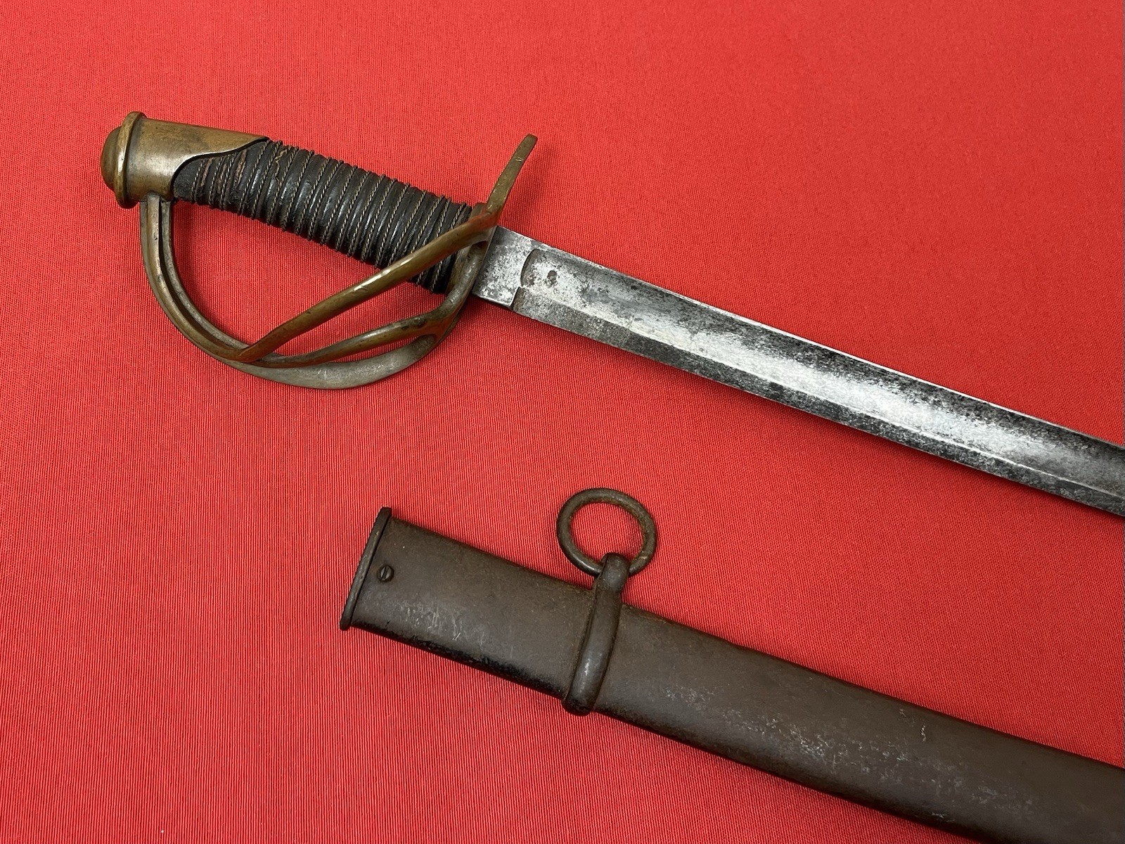 M1860 U.S. Civil War Cavalry Saber Sword Used Free Shipping