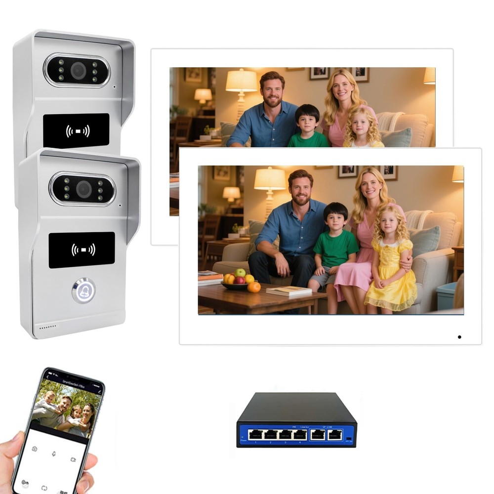 IP Network Video Intercom System for Multi-Unit Residences | Includes 1080P HD