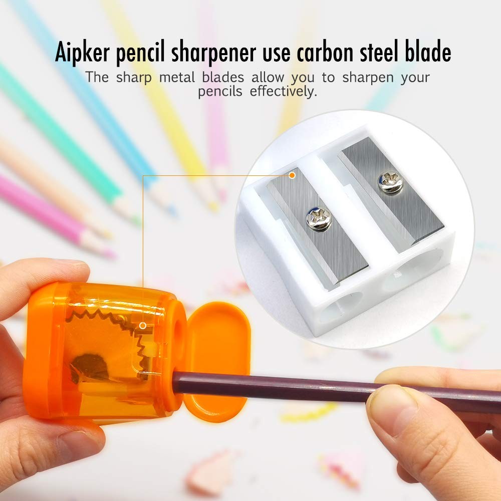 Pencil Sharpeners, Aipker Manual Sharpeners & Basic-Pencil Sharpener, Colored
