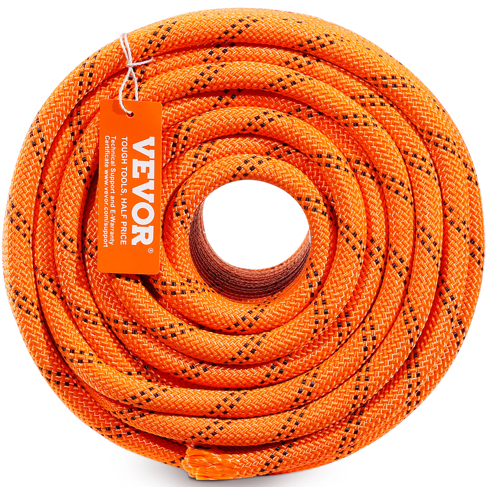 VEVOR Arborist Tree Climbing Rope Double Braid Polyester 1/2" x 220' 48-Strand
