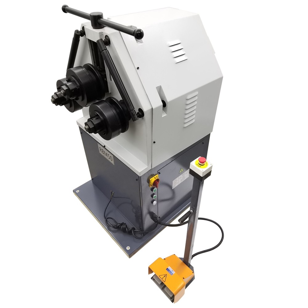 Vertical 220V Type 50 Electric Three-Roller Round Bending Machine Roll Bender