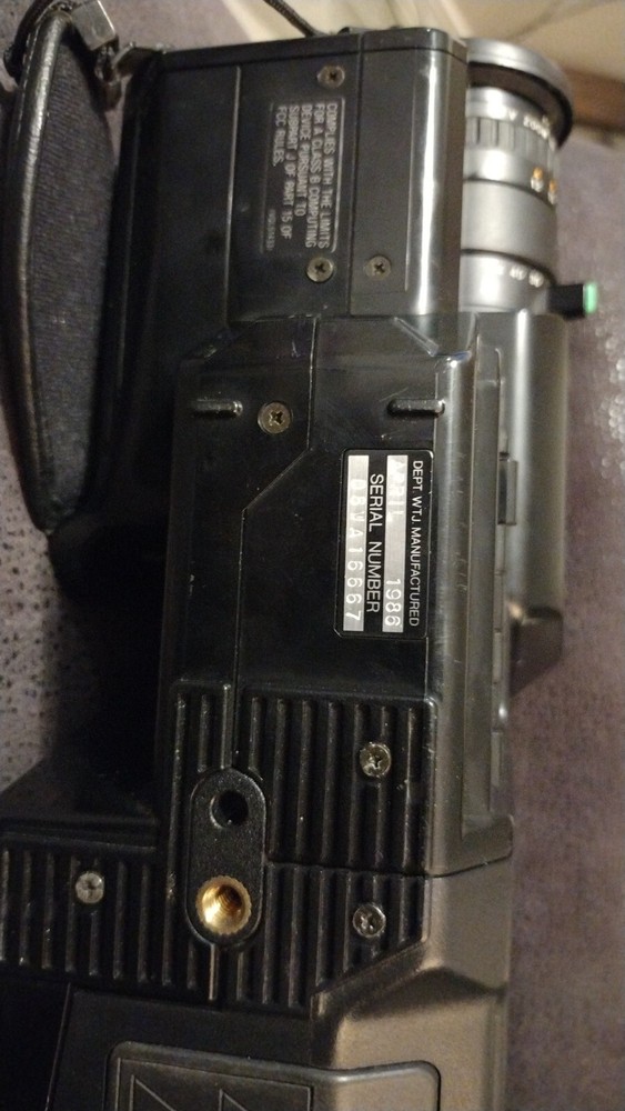 vintage record camera