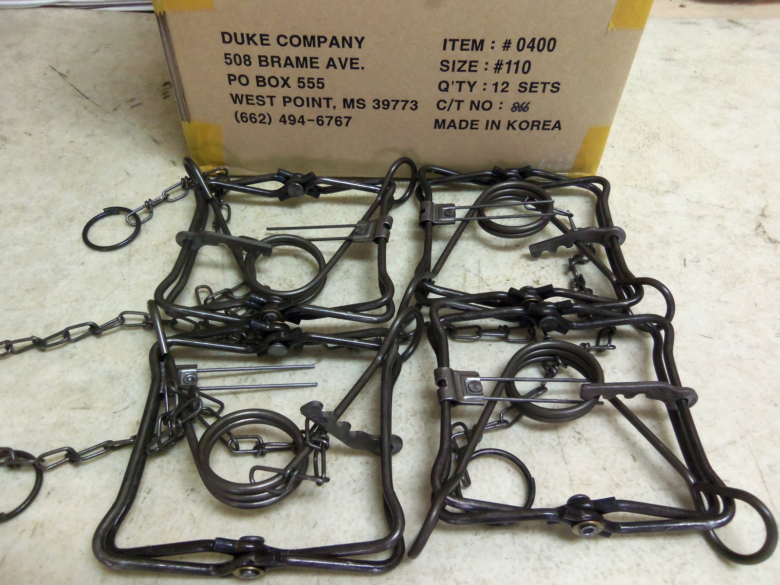 4   Duke 110 Body Grip Traps Trapping Weasel Muskrat Mink 0400 Nuisance Control