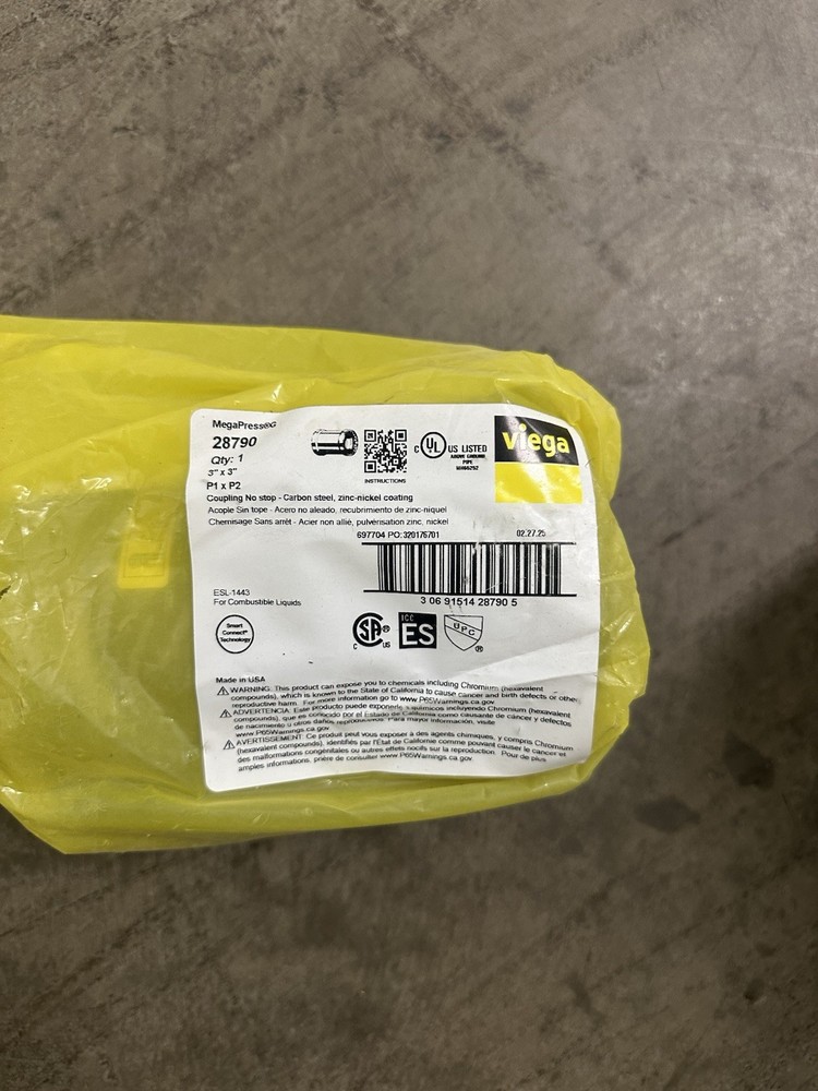 Veiga MegaPress G   28790. 3” Coupling