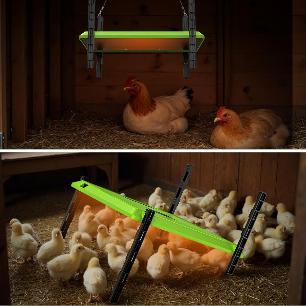 Smart Chick Brooder Heating Plate,12"x16" Adjustable Chicken Coop Heater for 20