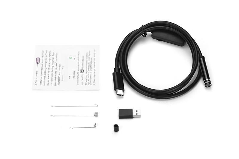 3in1 Borescope Endoscope 6LED Inspection Scope Camera For Android Cell Phone/PC