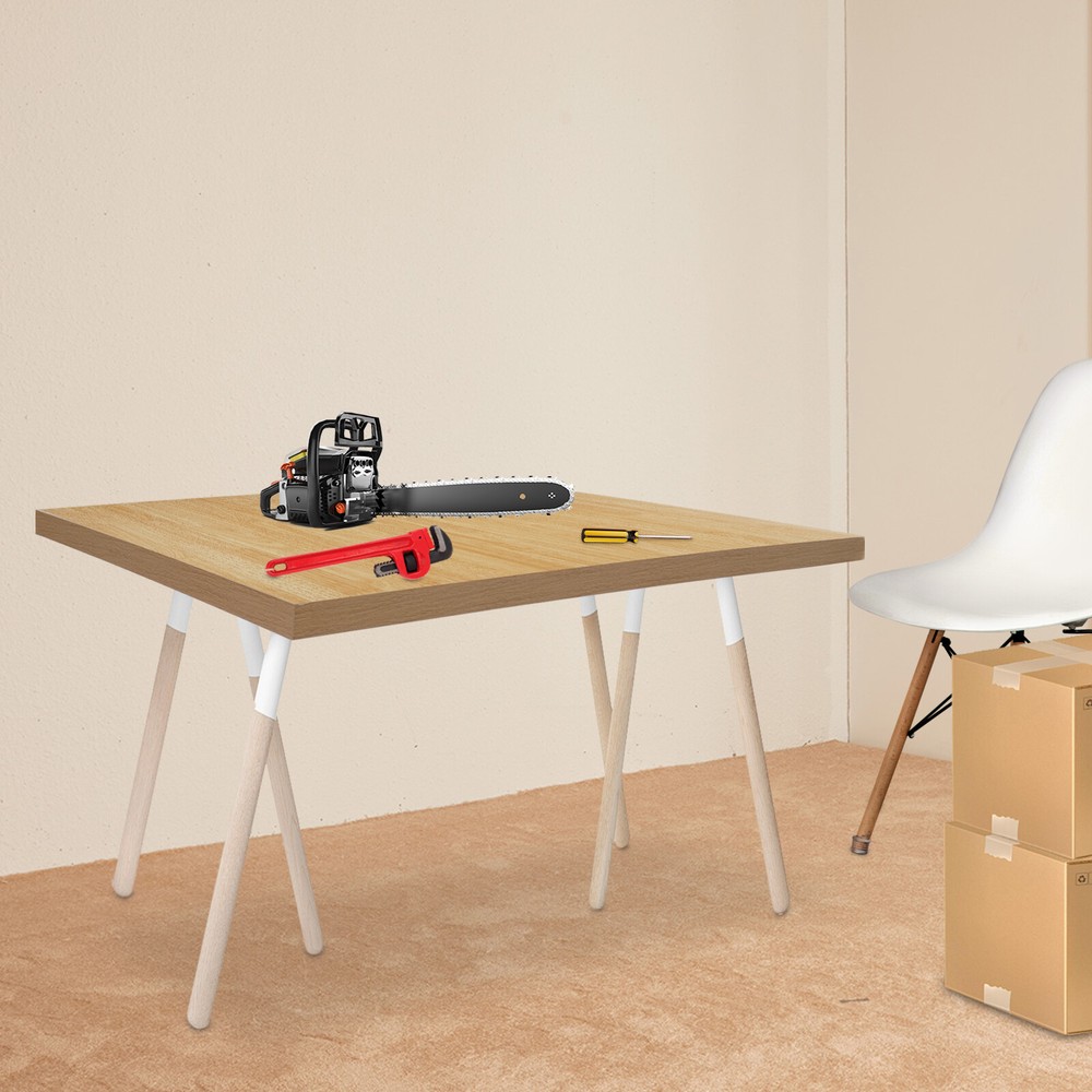 Plywood Tabletop, Rectangular Countertop, Adjustable Countertop 75*90*3.5cm