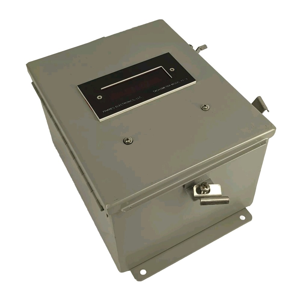Phares Electronics PE-3 Digital Process Tachometer Module Unit In Enclosure