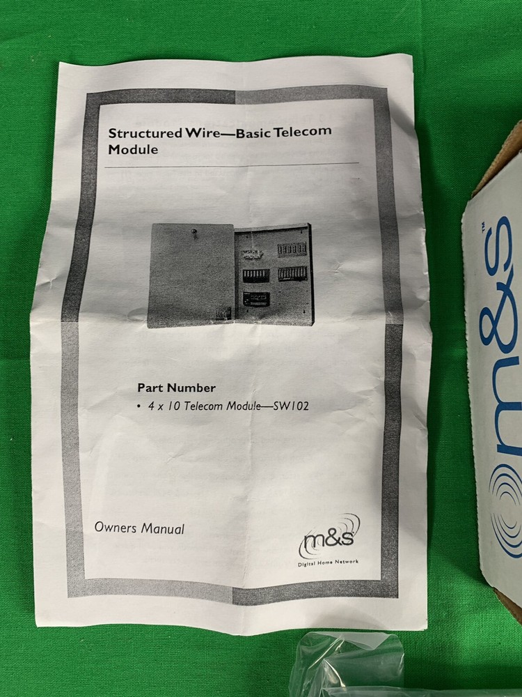 M&S Intercom 4x10 Telecom Module SW102 SW 102
