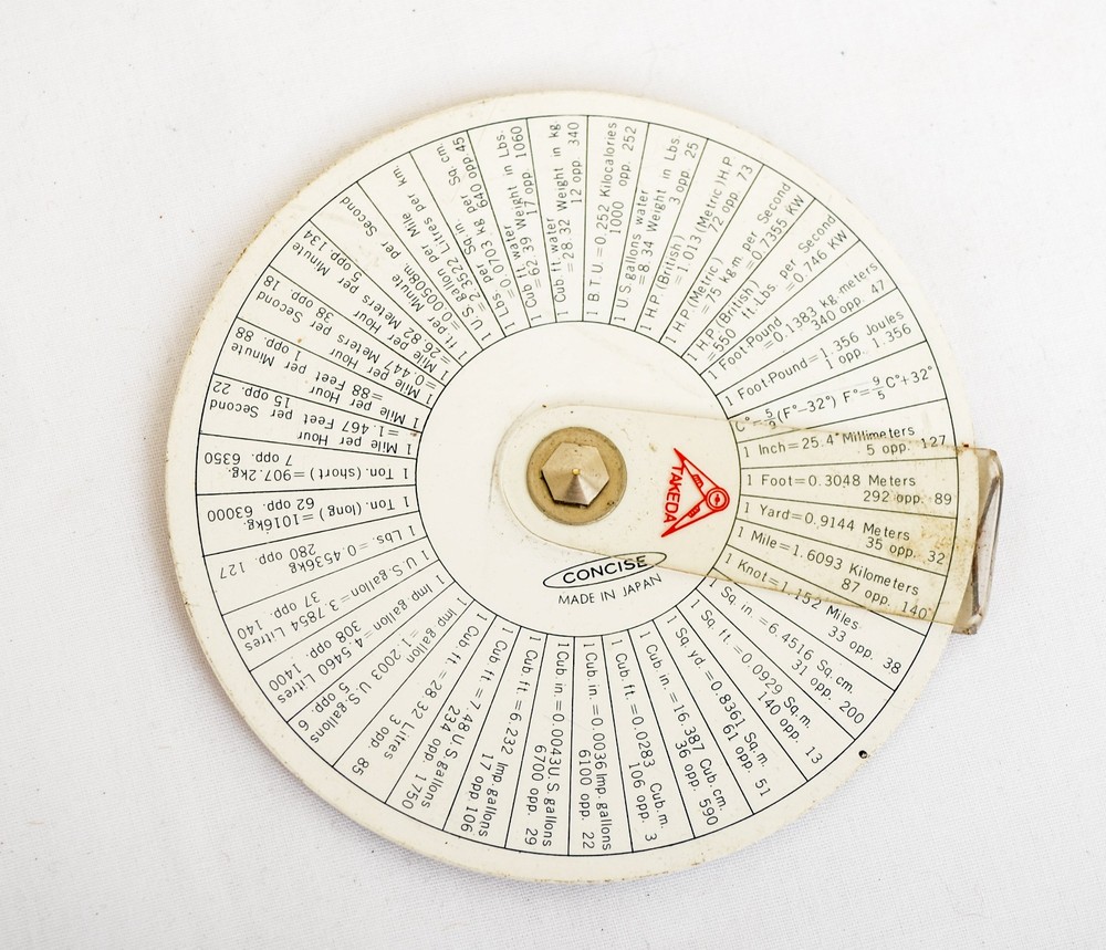 Takeda's Concise Circular Slide Rule