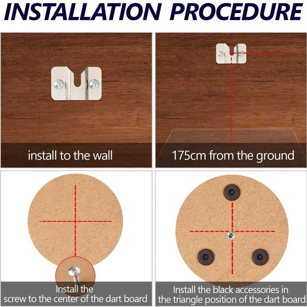 for Dartboard For Wall Mount Bracket Kit Includes All Necessary Screws
