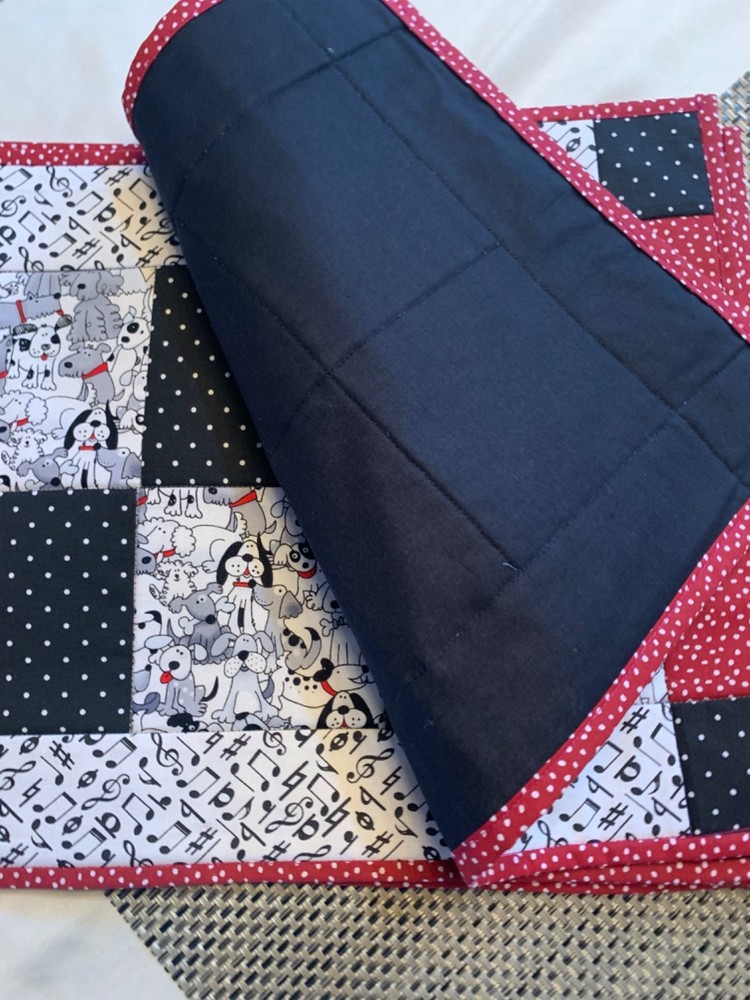 Handmade Quilted Puppy Placemats