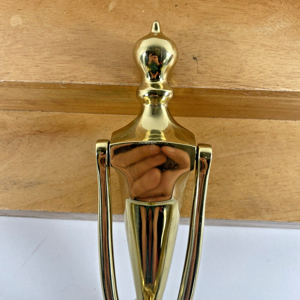 Vintage Estate Solid Brass Decorative 8" Door Knocker READ PLEASE