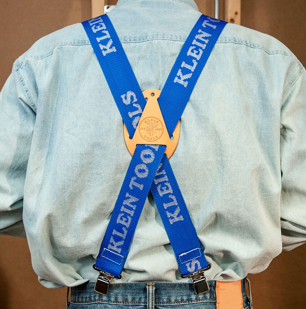 Klein Tools 60210B Nylon-Web Suspenders, Blue
