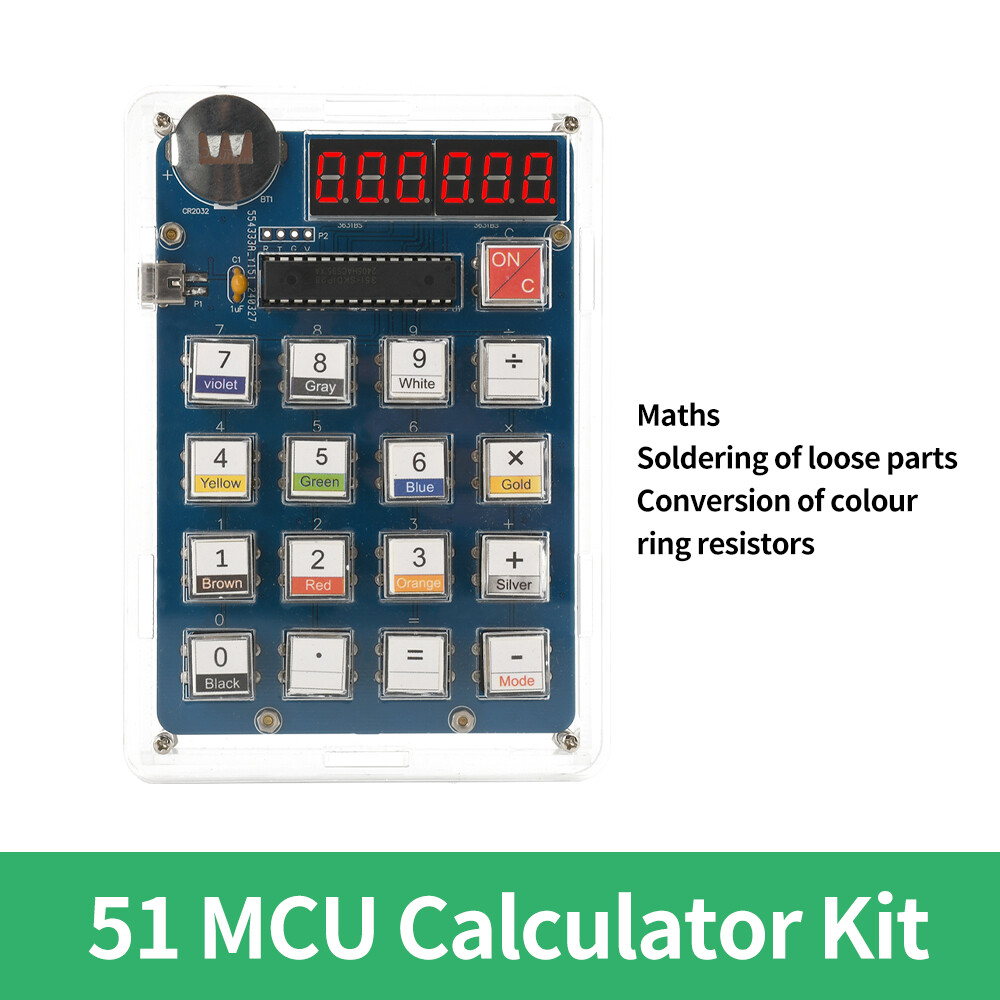 LED Display DIY Calculator Making Electronic Kit MCU Soldering Practice Project