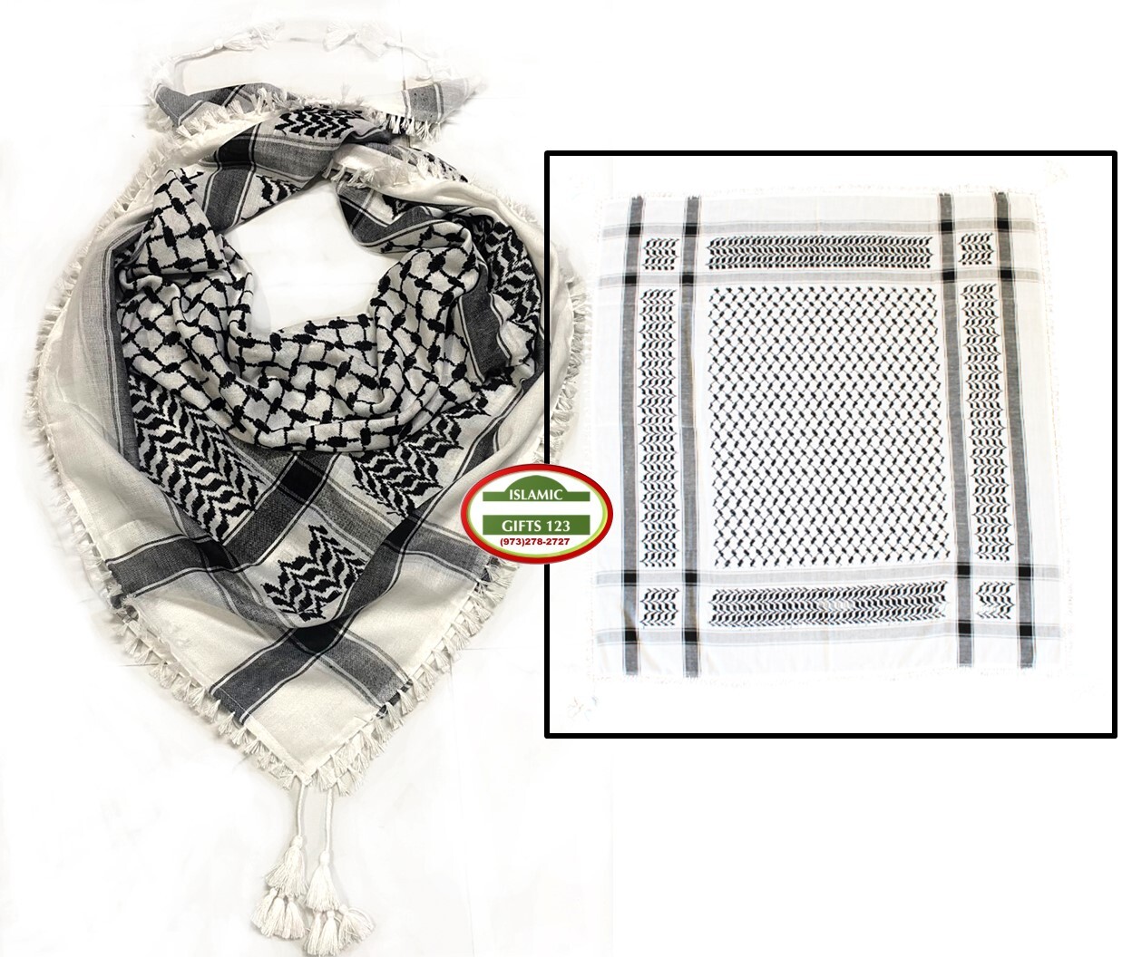 Keffiyeh Arab Scarf Palestine Original Arafat Shemagh Wholesale Woven LRG size