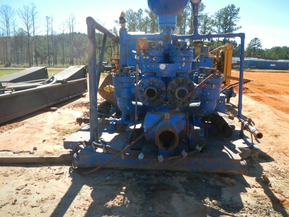 Skid Mounted National K500-A Duplex Mud Pump