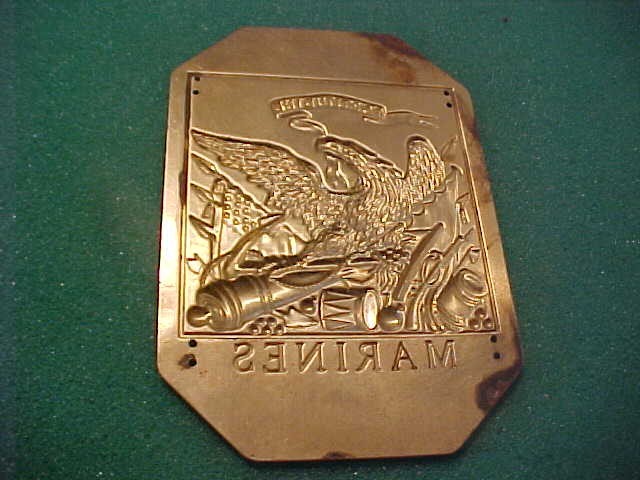 MODEL 1812 US MARINES U.S.M.C. SHAKO HAT PLATE EMBLEM REPRODUCTION