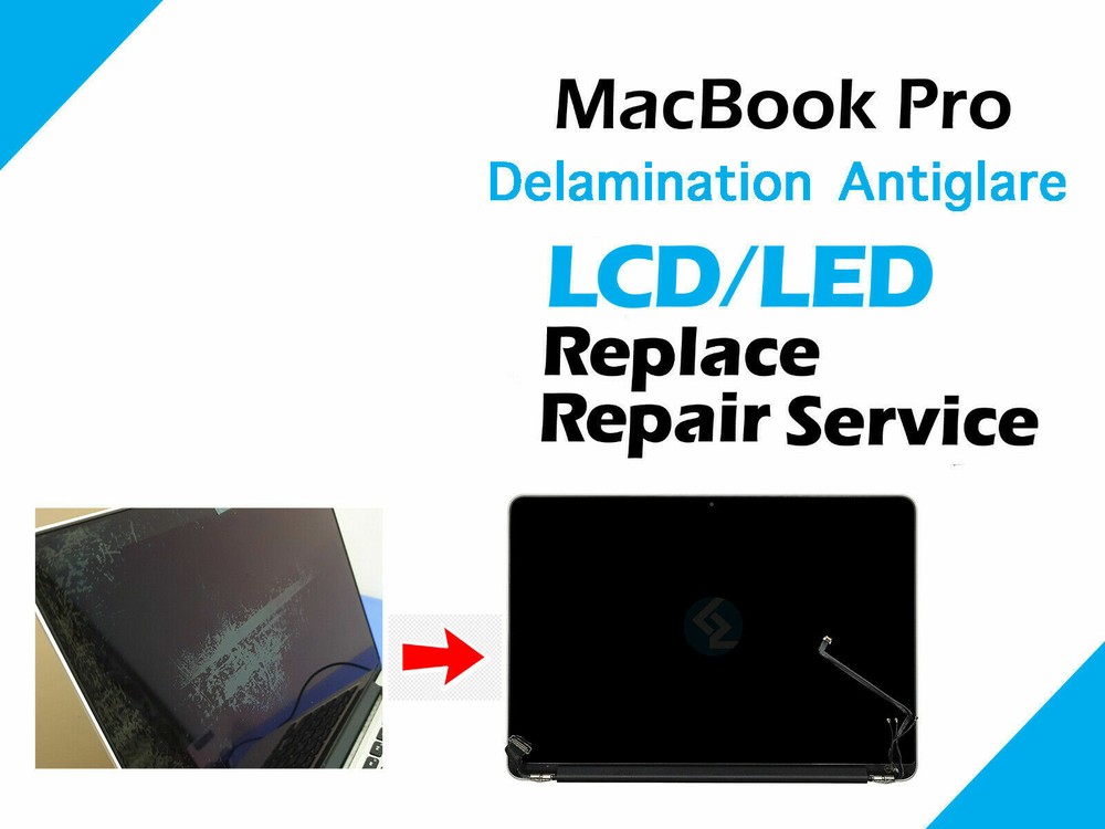 MacBook Pro A1398 A1502 Screen Anti Glare Coating Polarizer Replacement Service