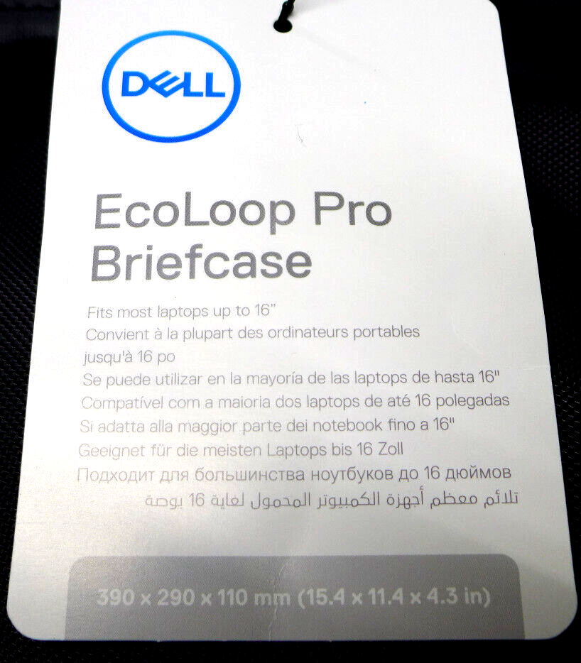 New Dell Ecoloop Pro Carrying Case Briefcase for 16" Notebook 2N3RJ