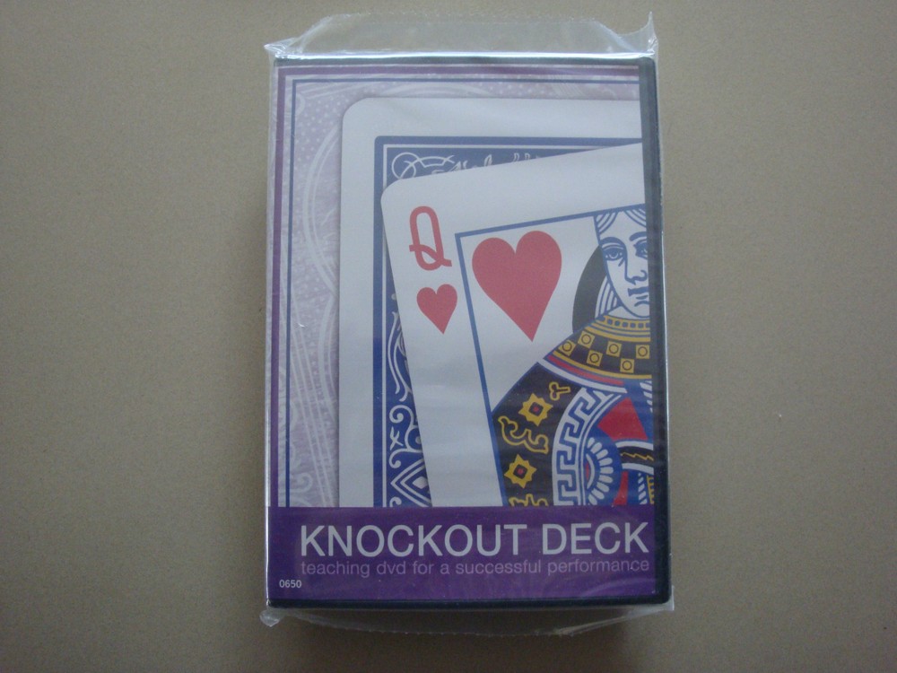 KNOCKOUT DECK WITH TEACHING DVD BY BEN SALINAS MAGIC CARD TRICK GAFF