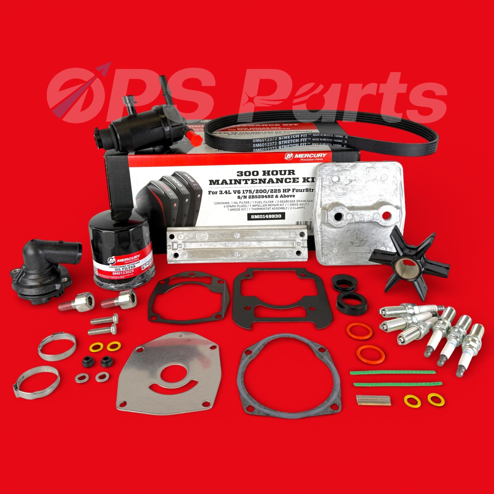 Mercury Maintenance Kit 300 Hour - V6 (3.4L) - Part # 8M0149930