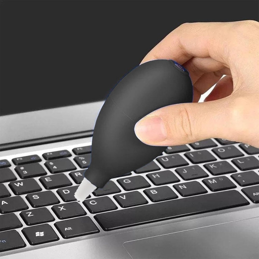 1Pc Portable Black Compressed Air Duster for Electronics & Computer Cleaning