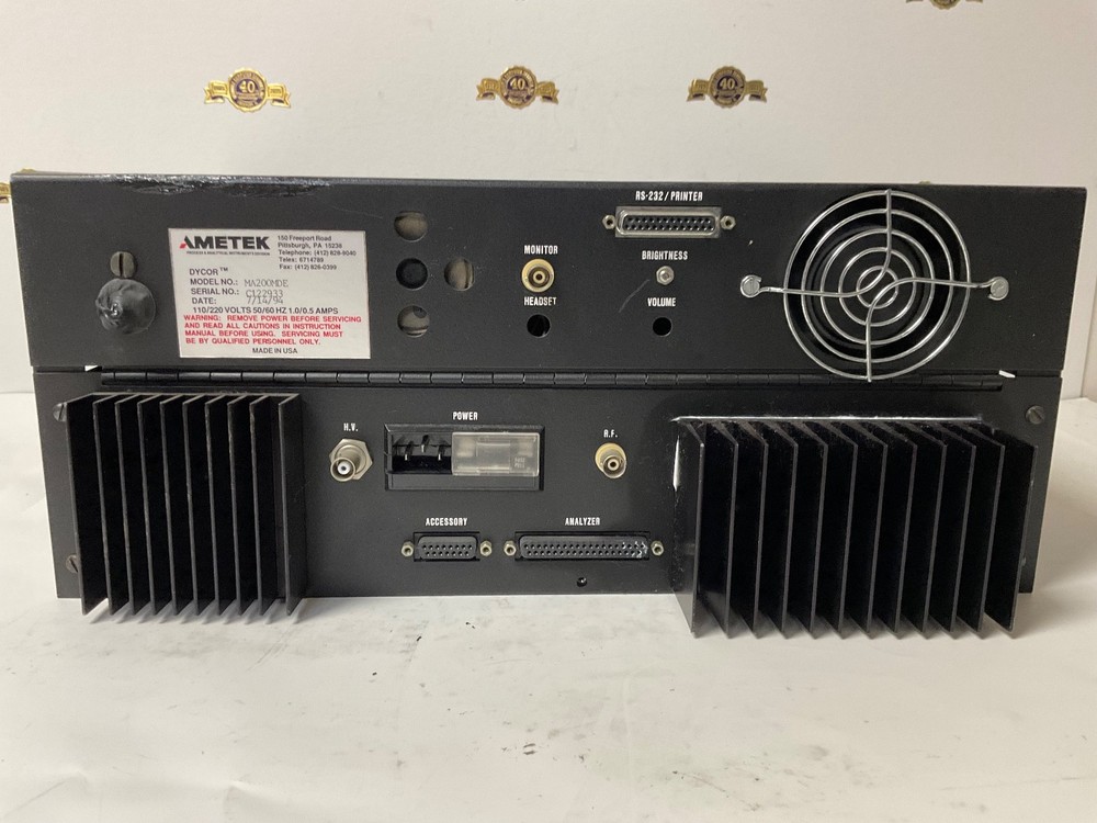 AMETEK Dycor model MA200MDE Quadrupole Gas Analyzer Rack Mount