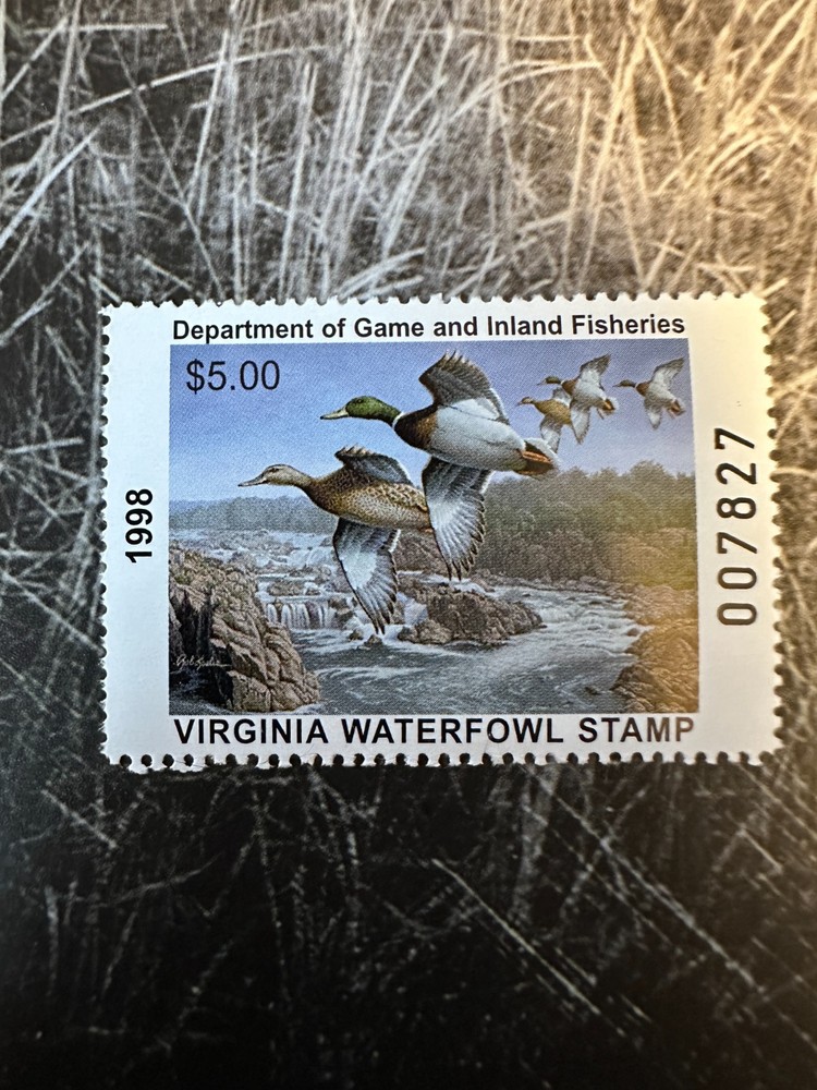 1998 Virginia State Duck Stamp,