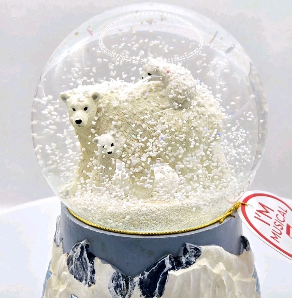 Polar Bear Holiday Snow Globe