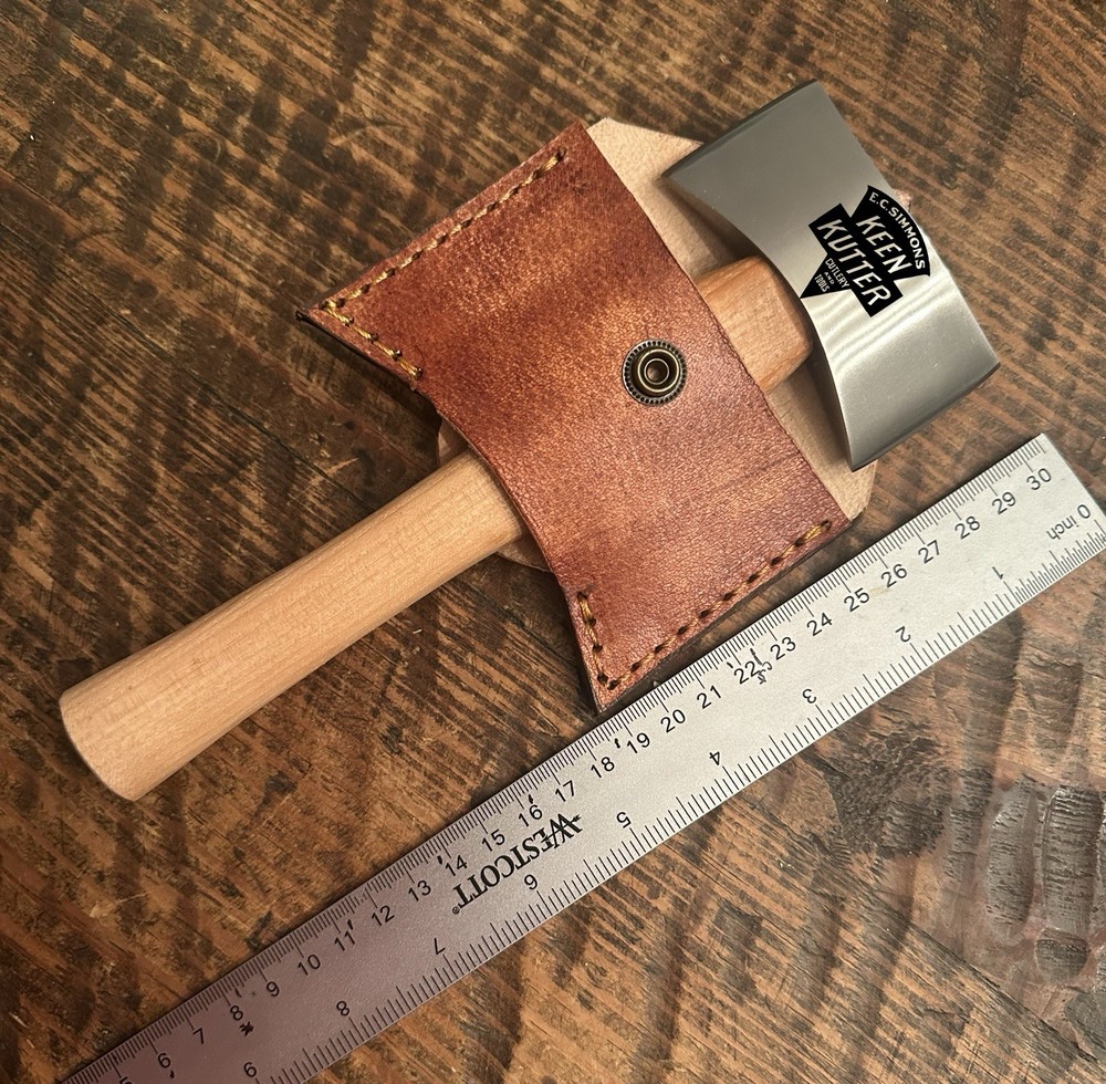 Custom Double Bit Mini Axe Hatchet Tribute Keen Kutter E C Simmons Great Size
