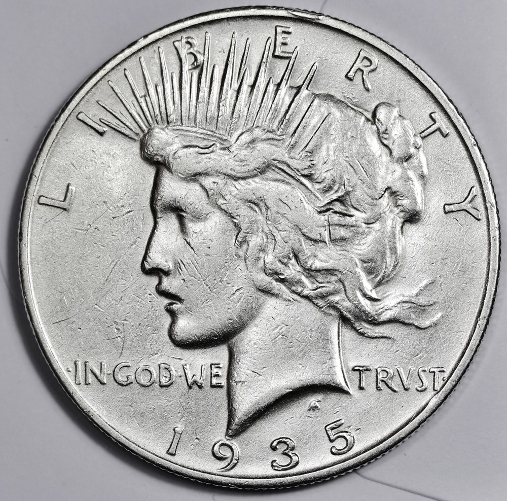 1935-s Peace Silver Dollar.  High Grade.  212221