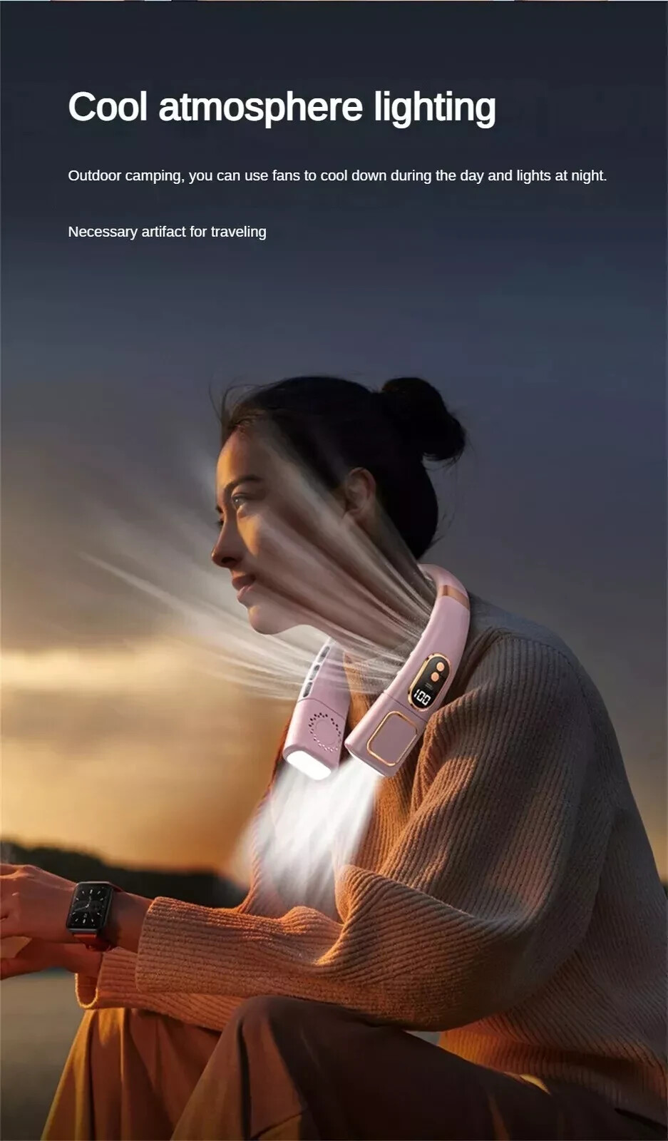 Hanging Neck Fan Cooling Air Cooler Little Electric Air Conditioner Portable New